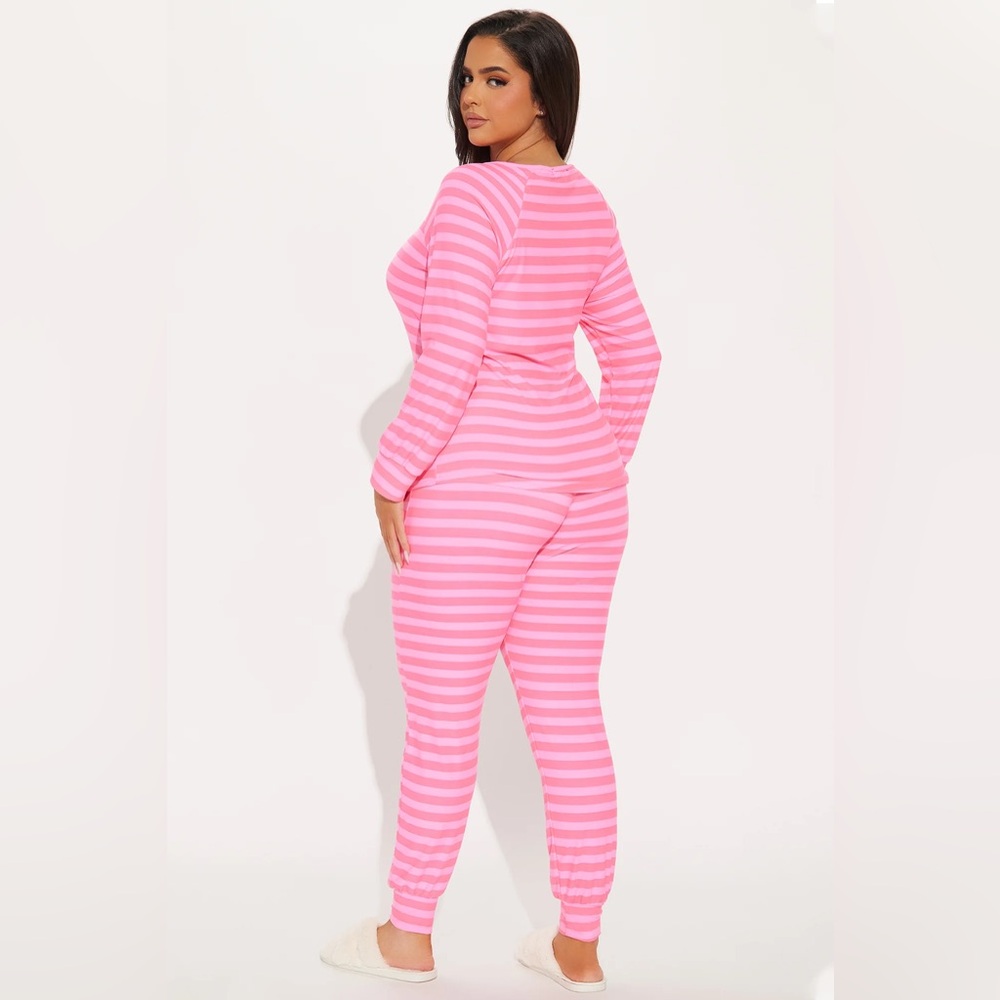 Pink Stripes PJ Jogger Set - Picture 5 of 6
